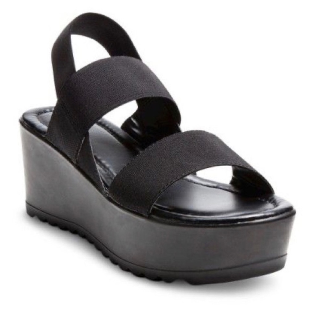 Mossimo strappy black wedges